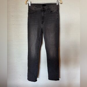 MOTHER Women’s Mid-Rise Dazzler in Washed Black